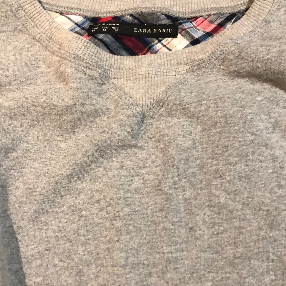 Zara Plaid Sweatshirt